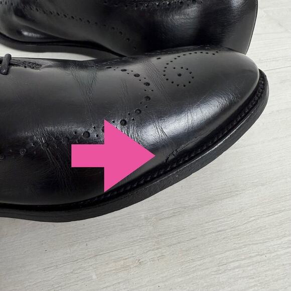 Allen Edmonds Fairfax‎ Wholecut Oxfords Shoes Mens 13 D Black Leather BrogueK main image 11